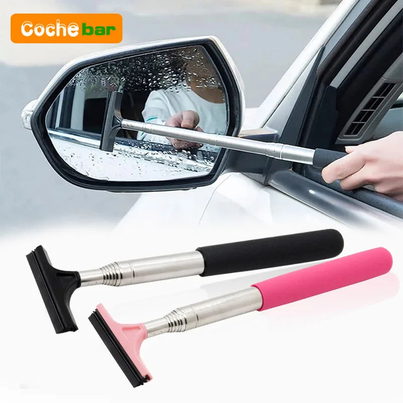 Car Rearview Mirror Wiper Cleaning Tool Auto Glass Mist Cleaner Scraper