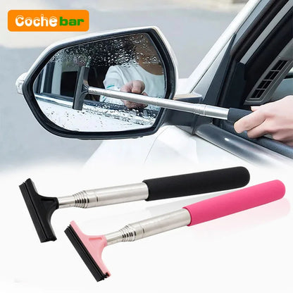 Car Rearview Mirror Wiper Cleaning Tool Auto Glass Mist Cleaner Scraper
