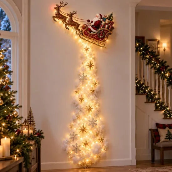 Christmas Magic Trail Wall Light-LED Glowing Christmas Scene Wall Decoration