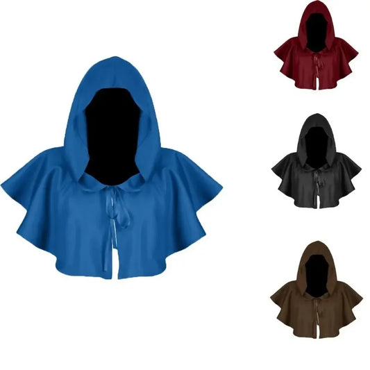 Halloween  Adult Solid Costume Death Cloak Medieval Hooded Costume