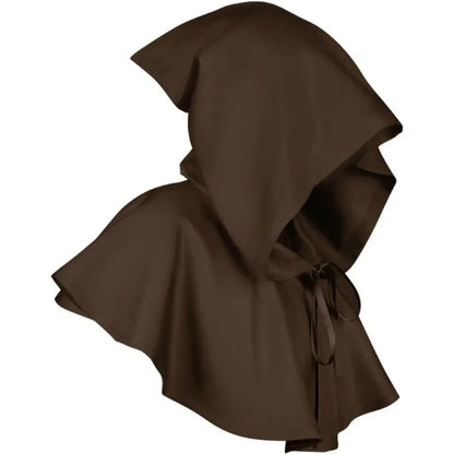 Halloween  Adult Solid Costume Death Cloak Medieval Hooded Costume
