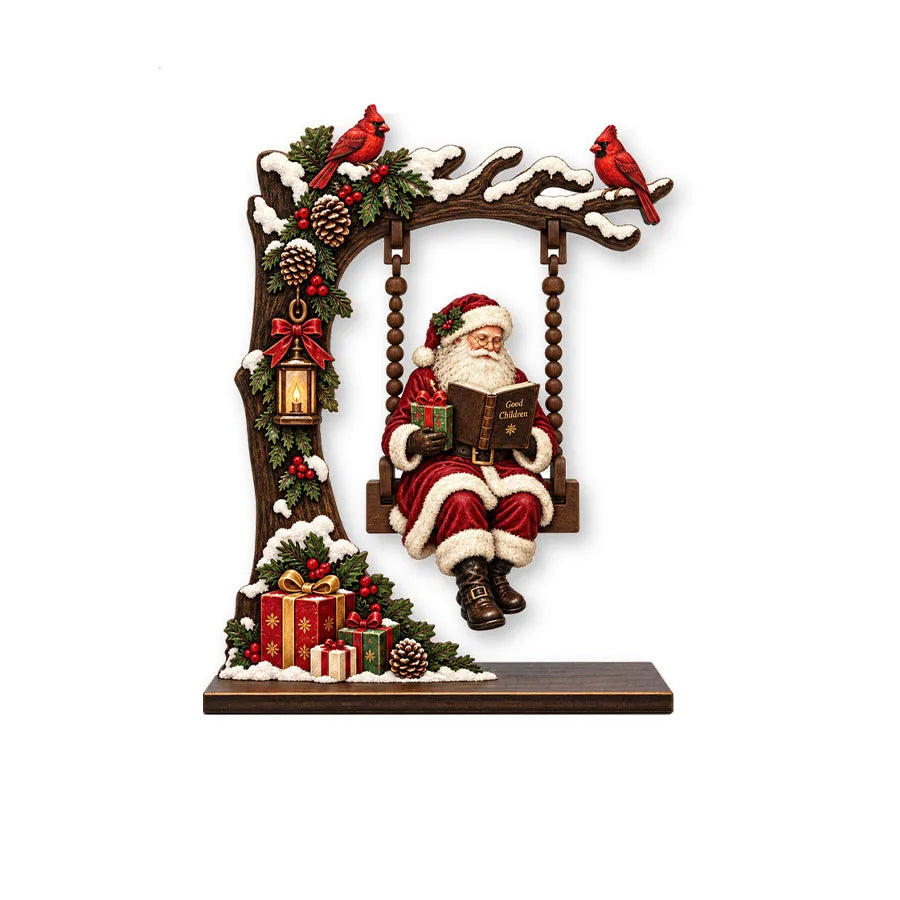 Wooden Christmas Decoration Ornaments, Fun Swing-Themed Christmas Crafts