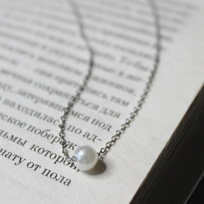 Imitated Pearl Gold Color Layered Chain Jewelry for Women