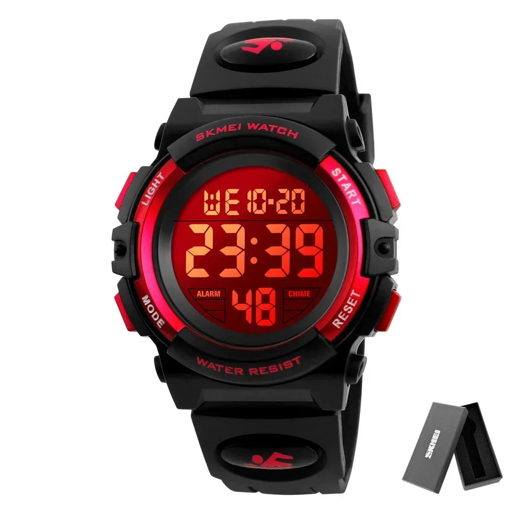 SKMEI 1266  Boys Girls Watch Alarm Clock 5Bar Waterproof Kids Wristwatches