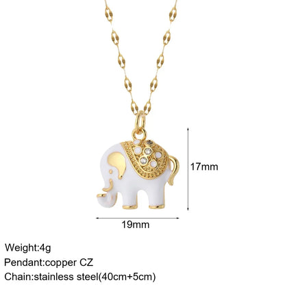 Pendant Woman's Collars Long Stainless Steel Chains Necklace
