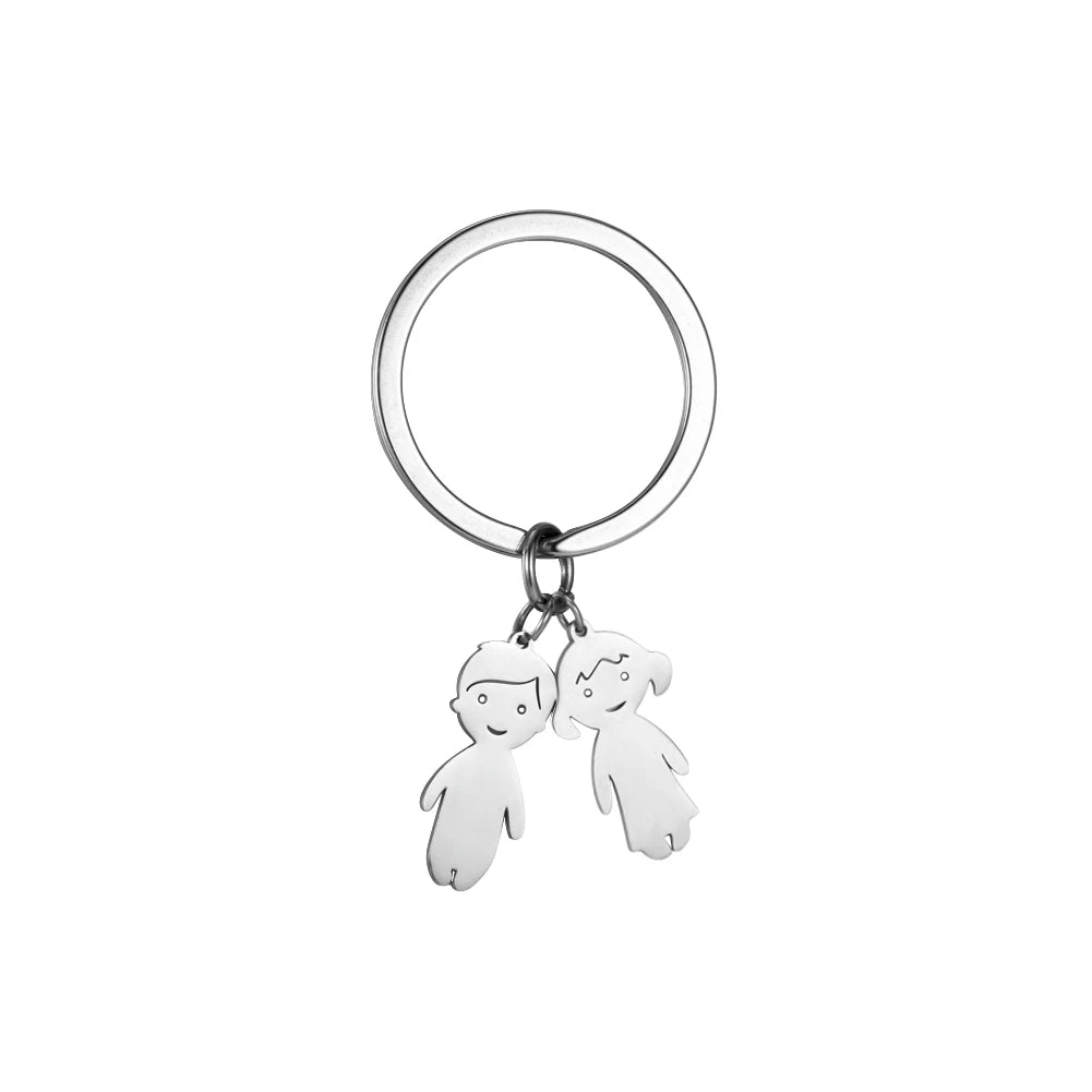 Personalized Name Keychain Gift for Mom, Dad, Boy & Girl