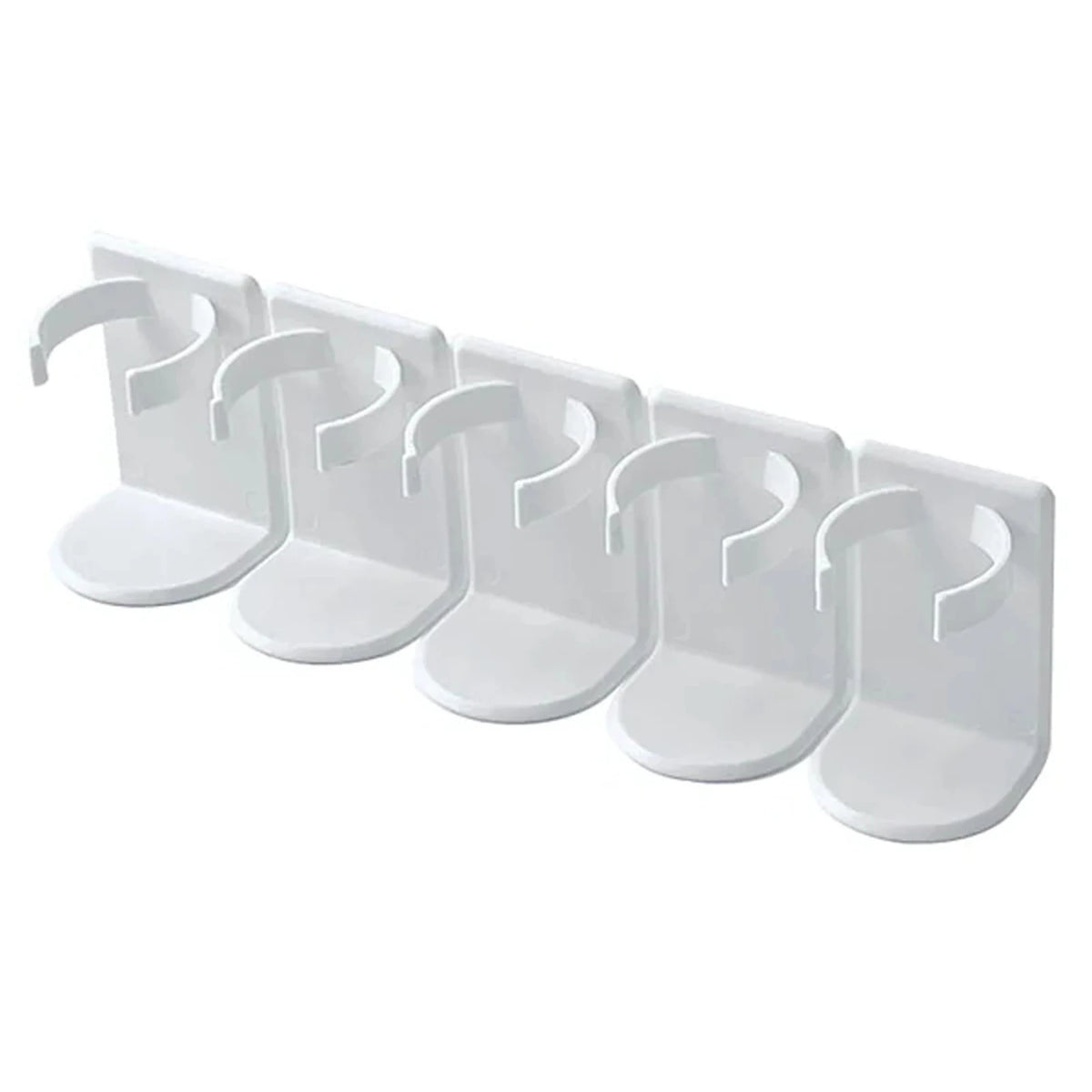 Wall Mounted Spice Bottle Storage Rack Kitchen Seasoning Holder Adhesive Plastic Clip Cabinet Door Spice Jar/Cosmetic Dispenser