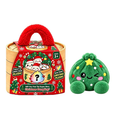 10cm Plush Steamed Stuffed Bun Pillow With Steamer Decompression Cute Expression Dumpling Ornaments