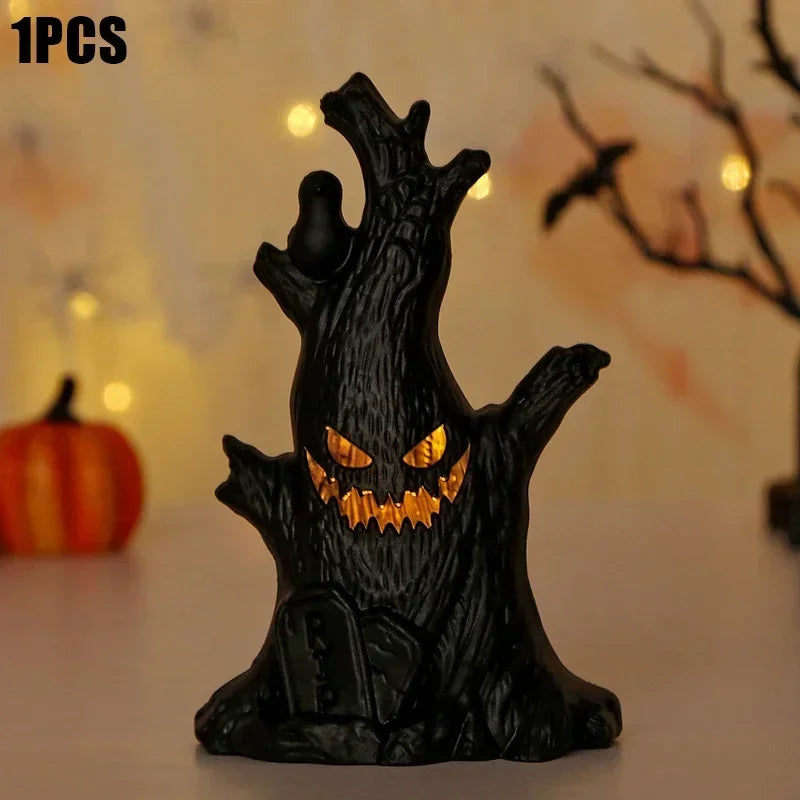 Halloween Decoration Ghost Tree Led Night Glow Ghost Lantern Ghost