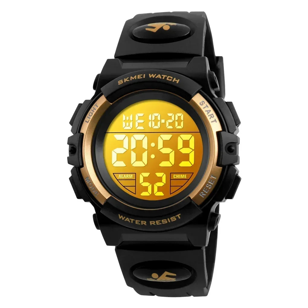 SKMEI 1266  Boys Girls Watch Alarm Clock 5Bar Waterproof Kids Wristwatches