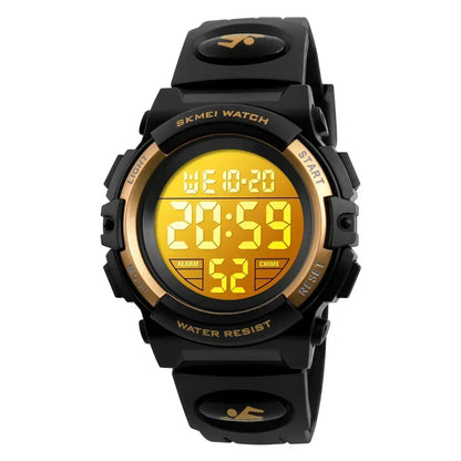 SKMEI 1266  Boys Girls Watch Alarm Clock 5Bar Waterproof Kids Wristwatches
