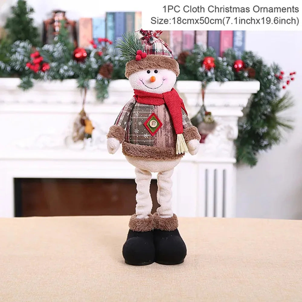 Christmas Decorations supplies trees Old Man Snowman Telescopic Figure