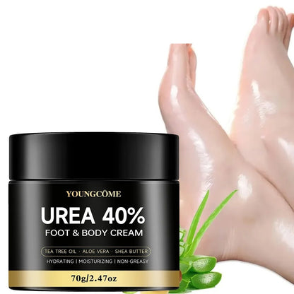 Intensive Repair Moisturizer for Dry Cracked Feet, Heels, Knees & Hands, Dead Skin Remover