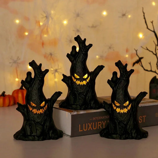 Halloween Decoration Ghost Tree Led Night Glow Ghost Lantern Ghost