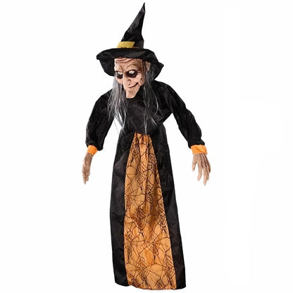Halloween Witch Ghost Decor Horror Pendant Glowing Prank Props