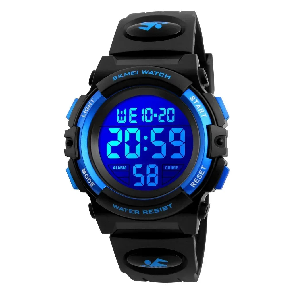 SKMEI 1266  Boys Girls Watch Alarm Clock 5Bar Waterproof Kids Wristwatches