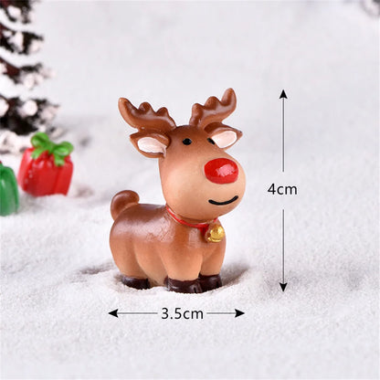 Christmas Resin Elk Santa Claus Ornaments Merry Christmas Decoration