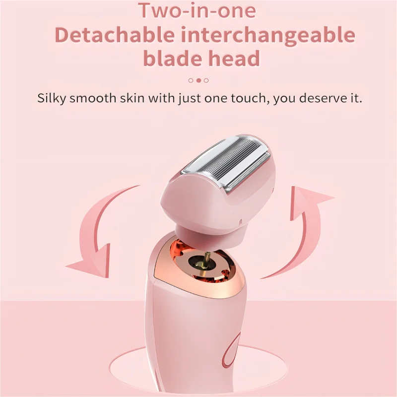 2 In 1 Women Electric Shaver Lady Razor