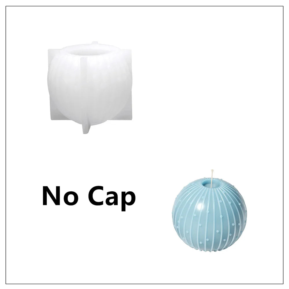 Nicole Christmas Bauble Candle Silicone Mold DIY Scented Candle Making Mould Xmas Gifts Tools