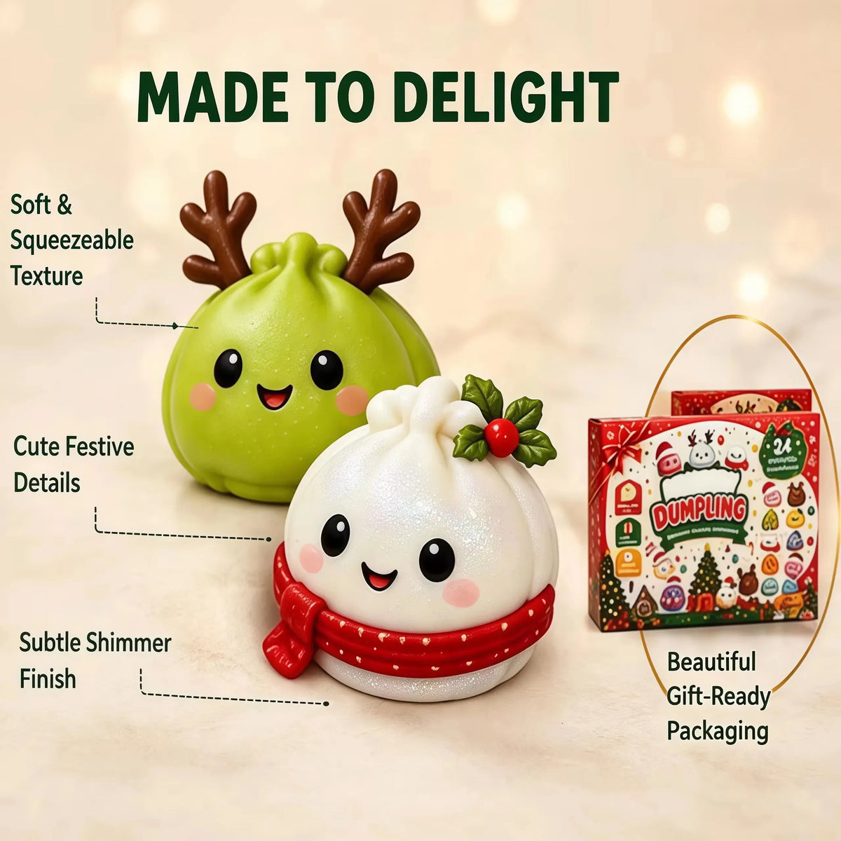 Hot Christmas Squishies Advent Calendar 24 Days Countdown