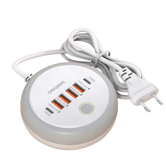 50W Power Strip Multi Port USB C Socket Type C Fast Charging Wall Charger
