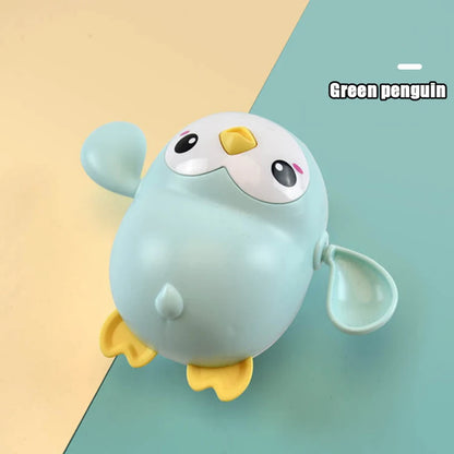 Baby Bath Toys Kids Swimming Clockwork Dolls Play Water Fun Bathing Cute Funny Children Bathroom Shower Bathtub Animals Toy