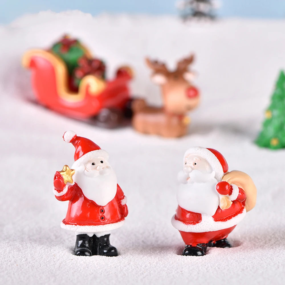Christmas Resin Elk Santa Claus Ornaments Merry Christmas Decoration