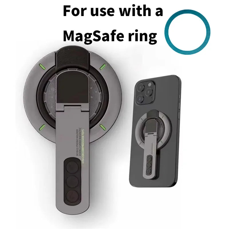 Multi-Function Phone Ring Holder 360° Rotating Desktop Stand