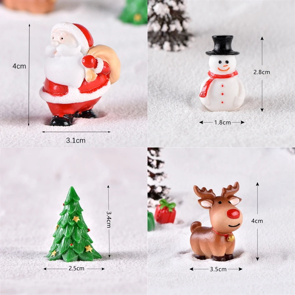 Christmas Resin Elk Santa Claus Ornaments Merry Christmas Decoration