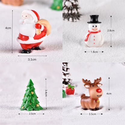 Christmas Resin Elk Santa Claus Ornaments Merry Christmas Decoration