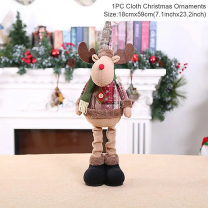 Christmas Decorations supplies trees Old Man Snowman Telescopic Figure