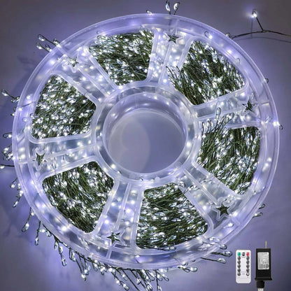 LED Firecracker String Lights EU/US DC Power Remote Control Halloween Garland Fairy Light for Christmas Decoration