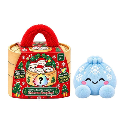 10cm Plush Steamed Stuffed Bun Pillow With Steamer Decompression Cute Expression Dumpling Ornaments