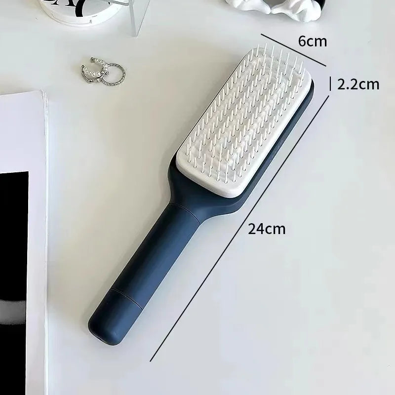 One-key Cleaning Hair Loss Airbag Scalp Massage Comb Anti-Static Hairbrush