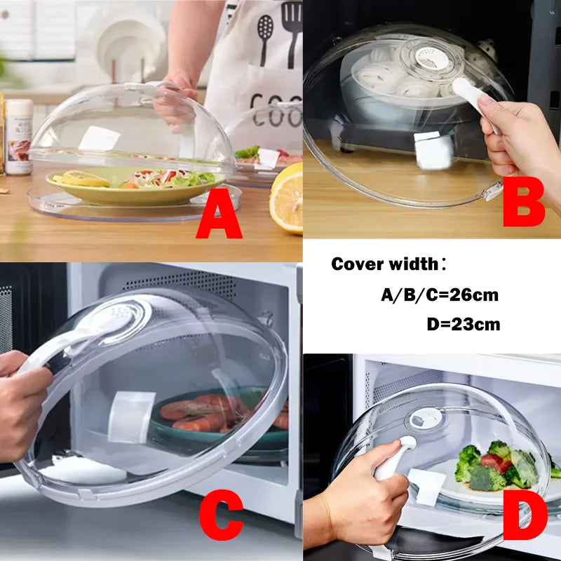 Microwave Food Splash Guard High Temperature Resistant Food Heating Cover