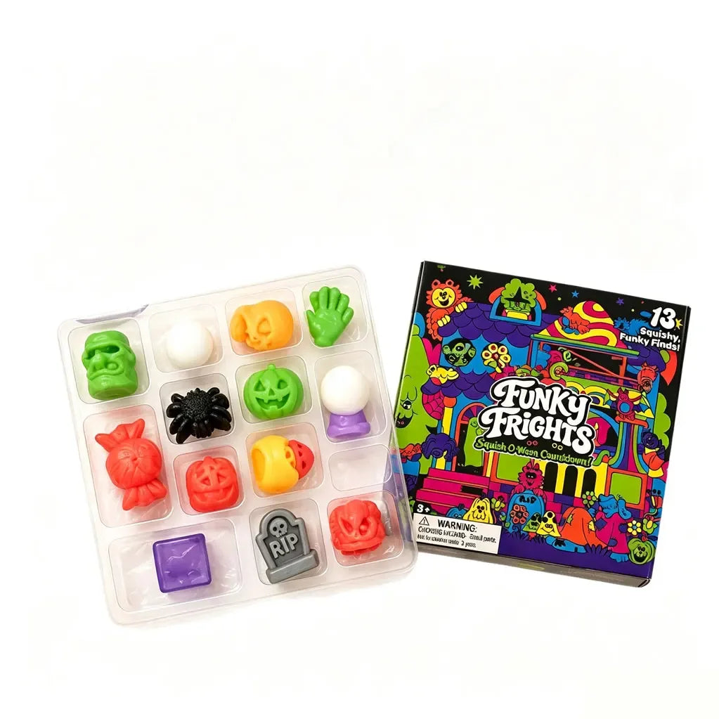 Halloween Advent Calendar 13 Days,Spooky Squishy Slow Rise Stress Relief Countdown Gift Box