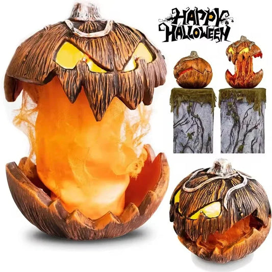 Halloween Pumpkin Animated Decor,Noise Activated Talking and Lifting