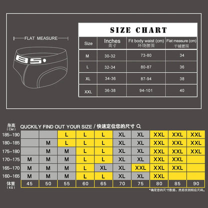 Qucik-Dry Sexy Men Briefs Breathable Mens Slip Cueca Male Panties Underpants Briefs