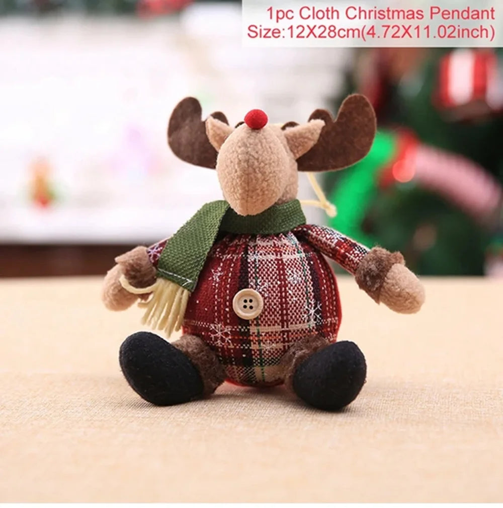 Christmas Decorations supplies trees Old Man Snowman Telescopic Figure