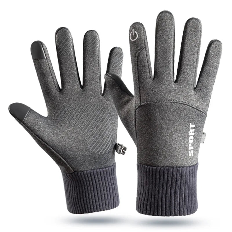 Winter Warm Full Fingers Waterproof Windproof Touch Screen Fleece Gloves