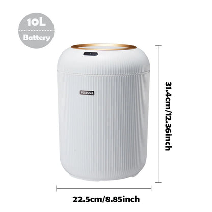 Automatic Trash Can with Lid,  Small Plastic Smart Trash Can,