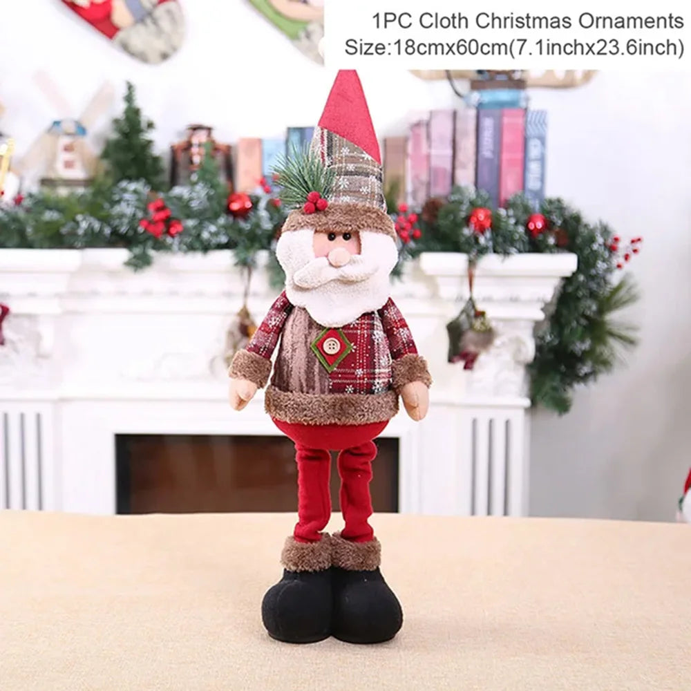 Christmas Decorations supplies trees Old Man Snowman Telescopic Figure