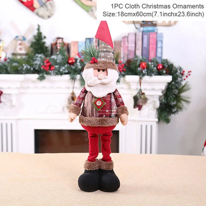 Christmas Decorations supplies trees Old Man Snowman Telescopic Figure