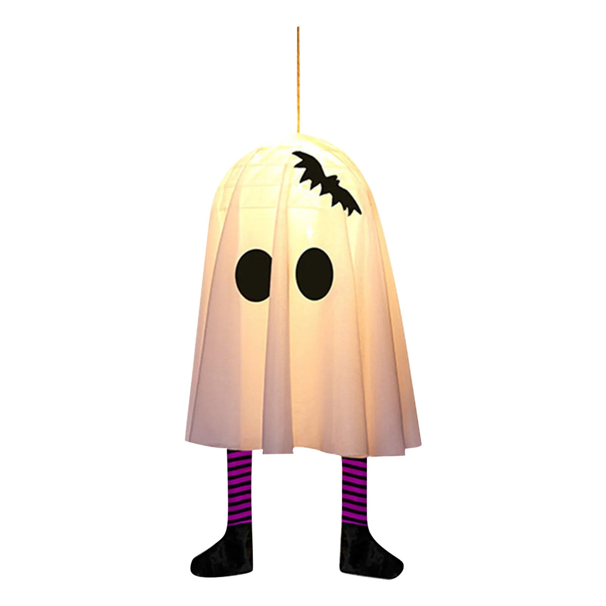 Halloween Glowing White Ghost Hanging Ghosts with Fairy Lights Halloween Outdoor Decoration