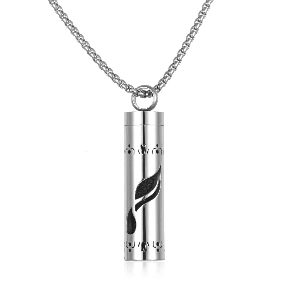 Stainless Steel Open Locket Aroma Scent Perfume Necklace