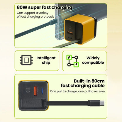Scalable Data Cable for Iphone Huawei A+C Full Protocol Multi Port Charging Head