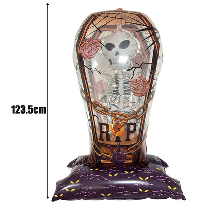 Halloween Balloon Giant Ghost Pumpkin Skull Castle Aluminum Film Standing Balloon