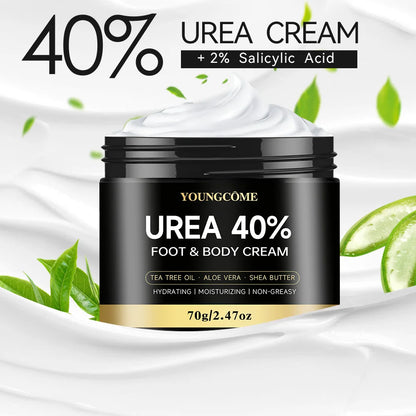 Intensive Repair Moisturizer for Dry Cracked Feet, Heels, Knees & Hands, Dead Skin Remover