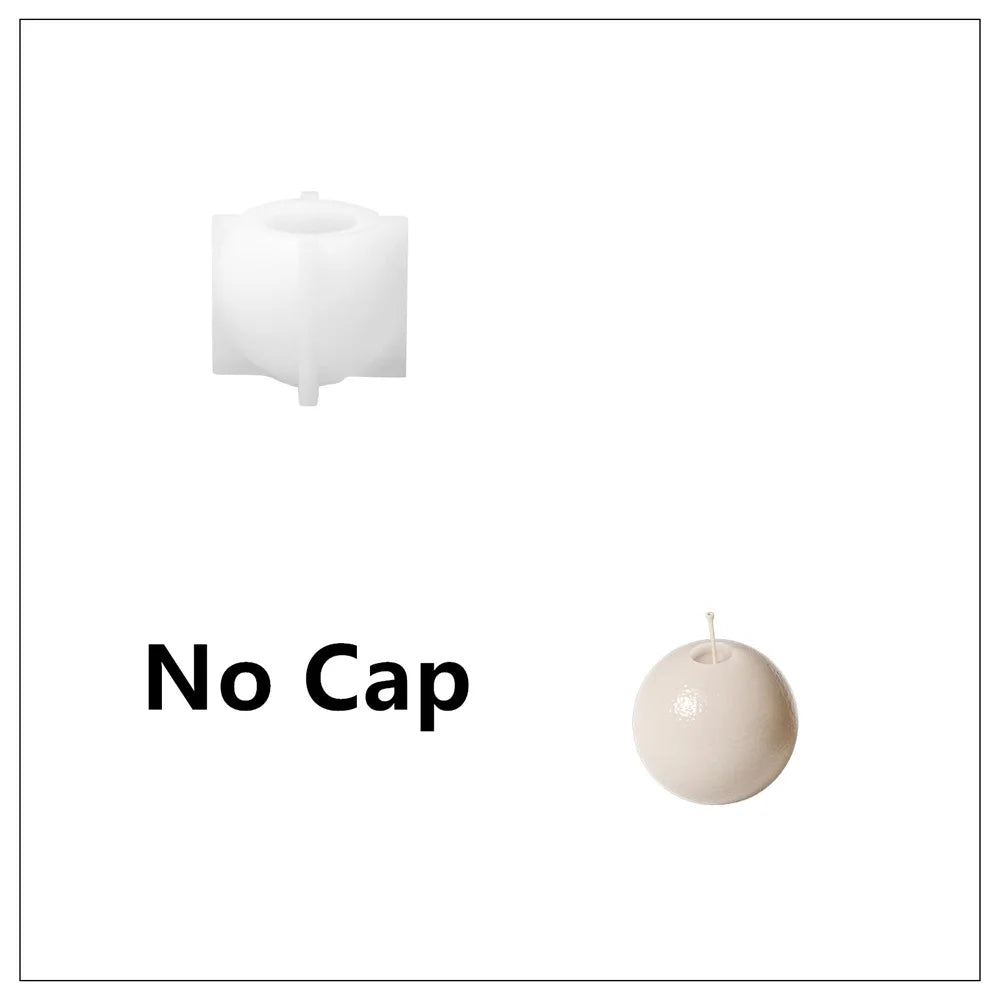 Nicole Christmas Bauble Candle Silicone Mold DIY Scented Candle Making Mould Xmas Gifts Tools