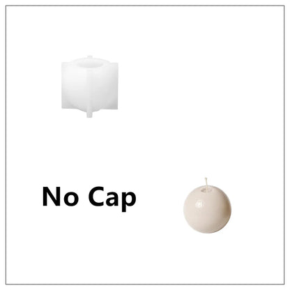 Nicole Christmas Bauble Candle Silicone Mold DIY Scented Candle Making Mould Xmas Gifts Tools